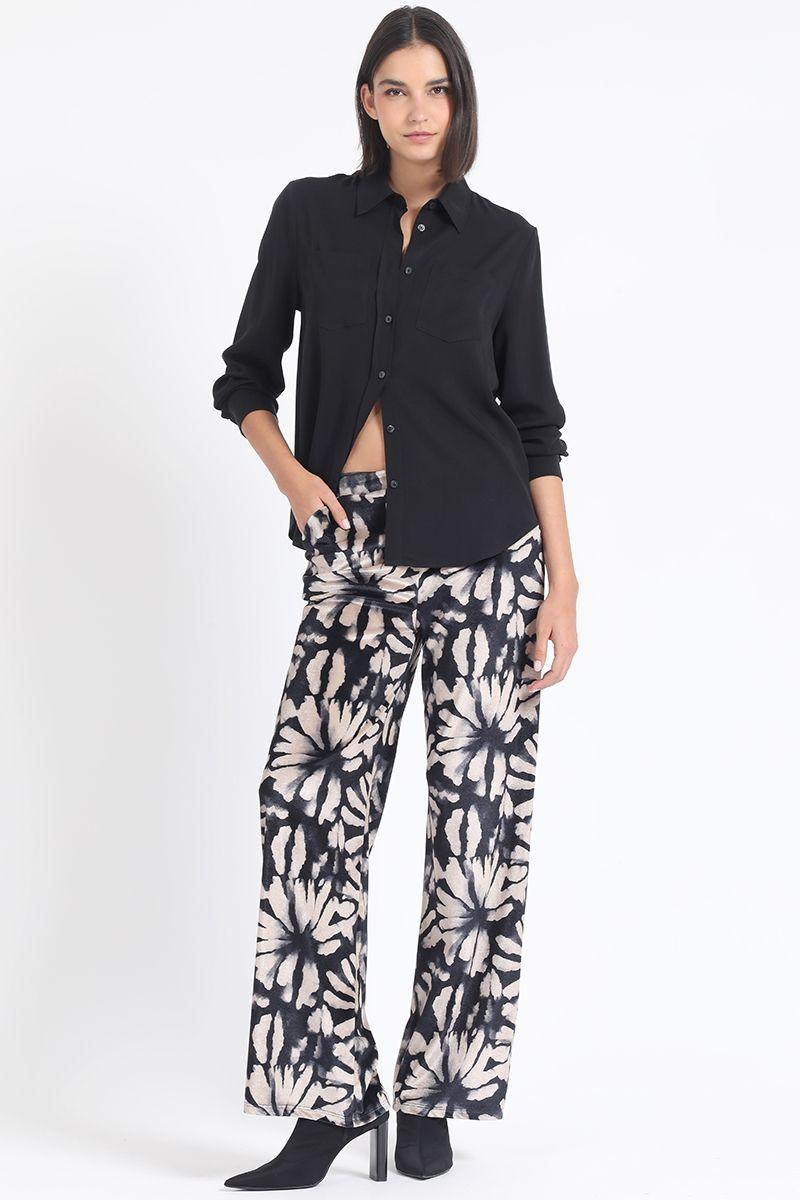 Blusa Larga Basica, Negro Liola-2