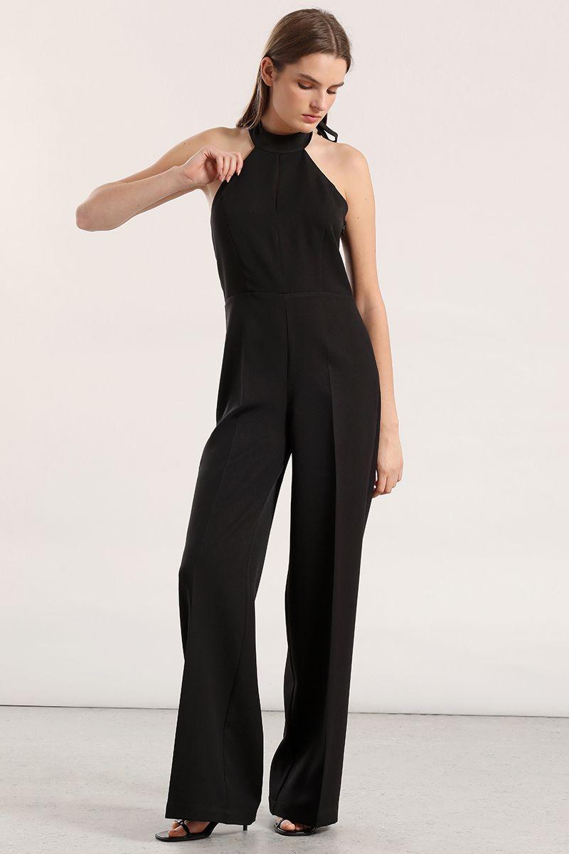 Enterito halter Liola mujer negro-0