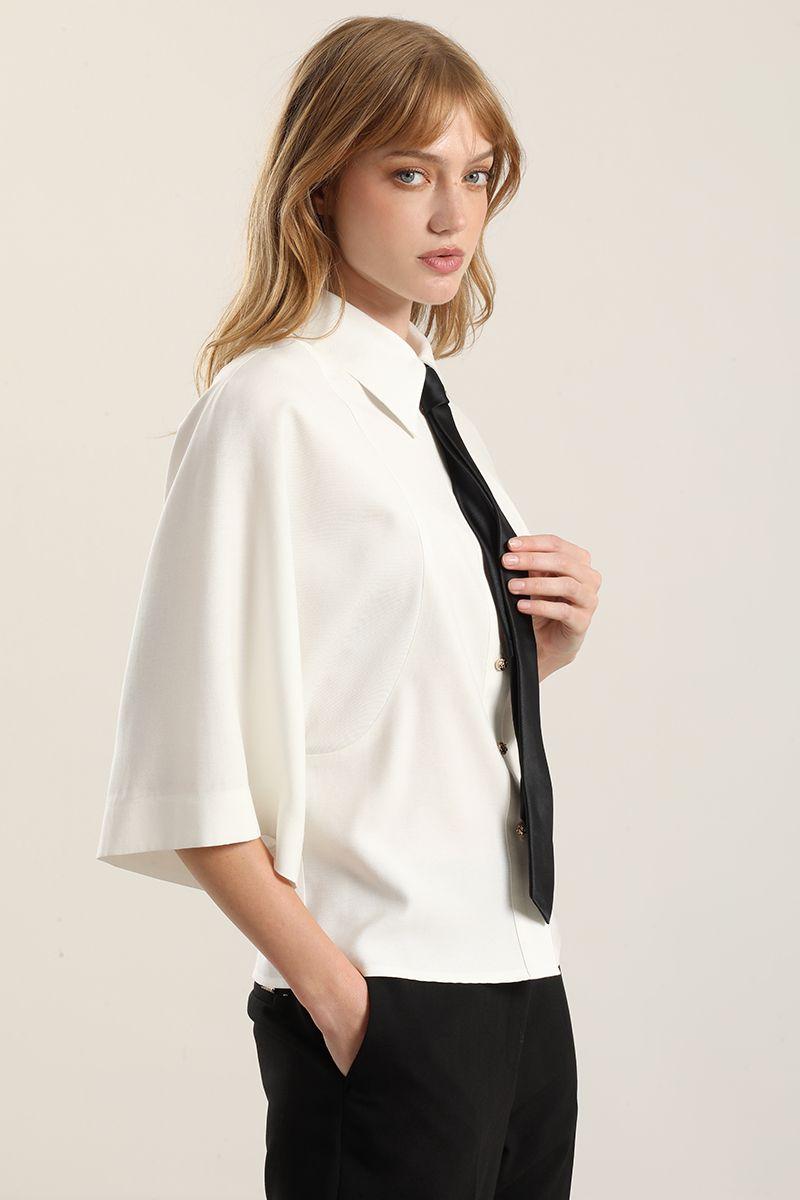 Blusa kimono fantasia, crudo Liola-0