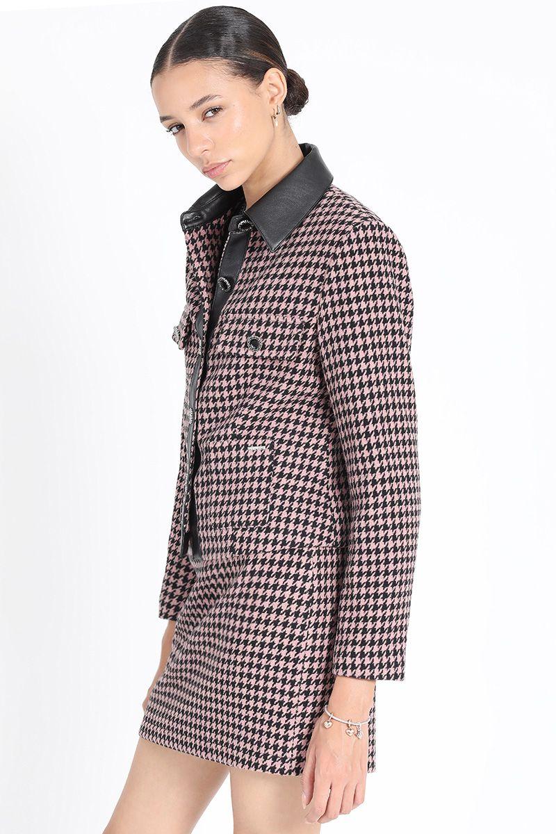 Chaqueta Cropped Boton Joya, Pied De Paule,Negro Liola-1