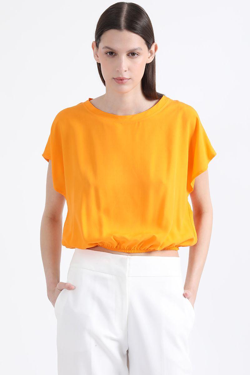 Top Ablusonado, Naranjo, Colección Italia Liola-0