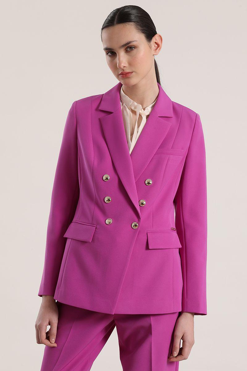 Blazer entallado mujer Liola violeta-0