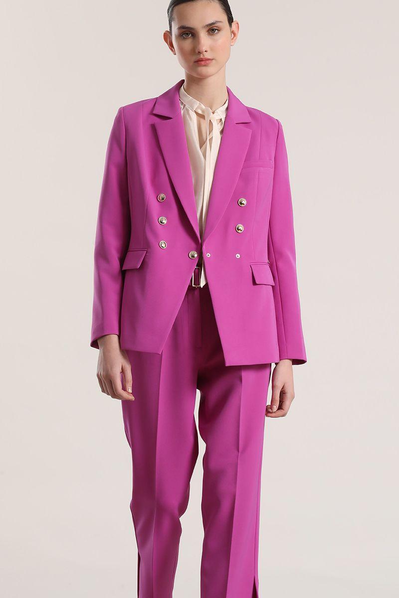 Blazer entallado mujer Liola violeta-1