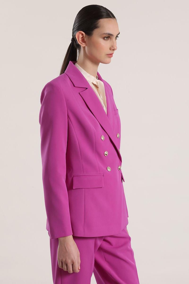 Blazer entallado mujer Liola violeta-2