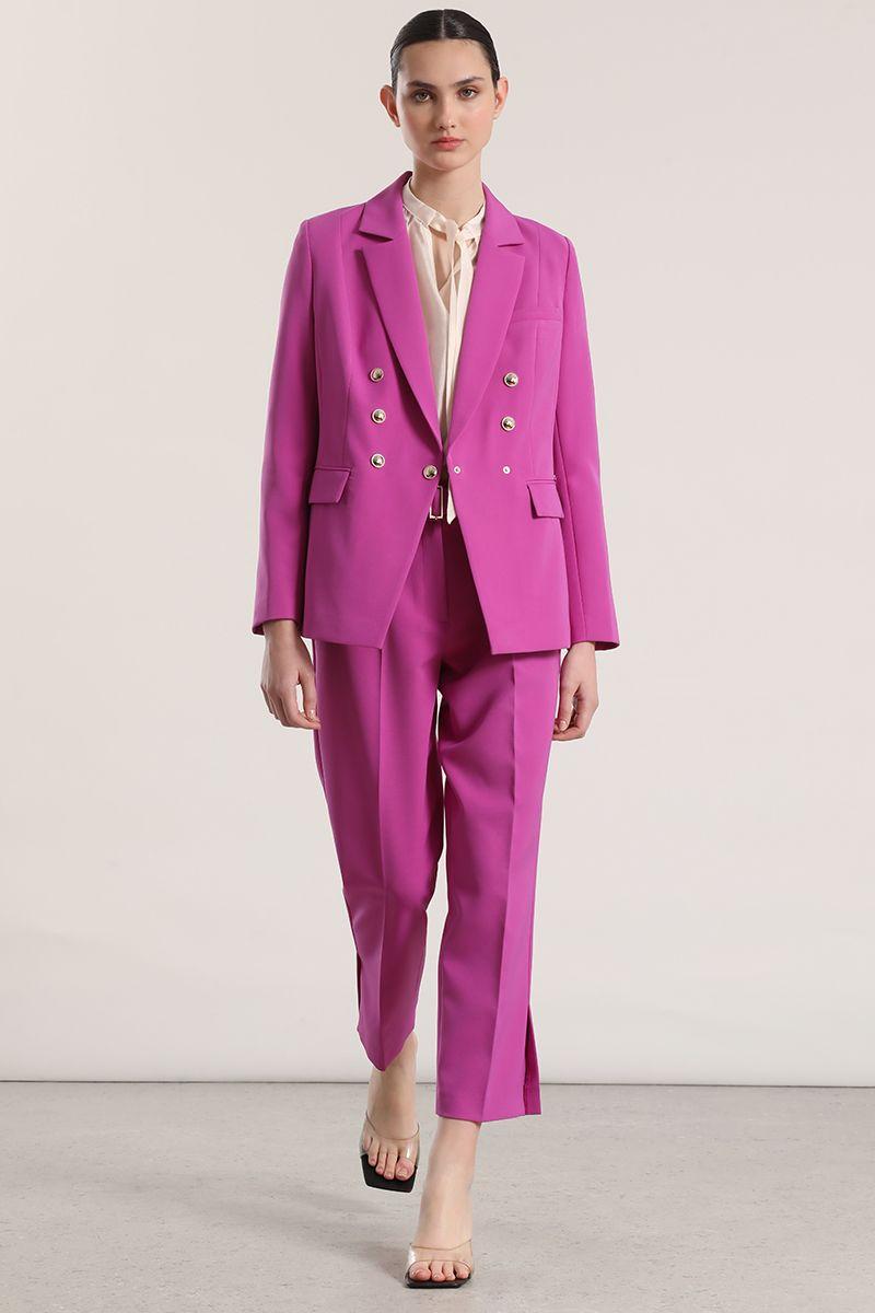 Blazer entallado mujer Liola violeta-3