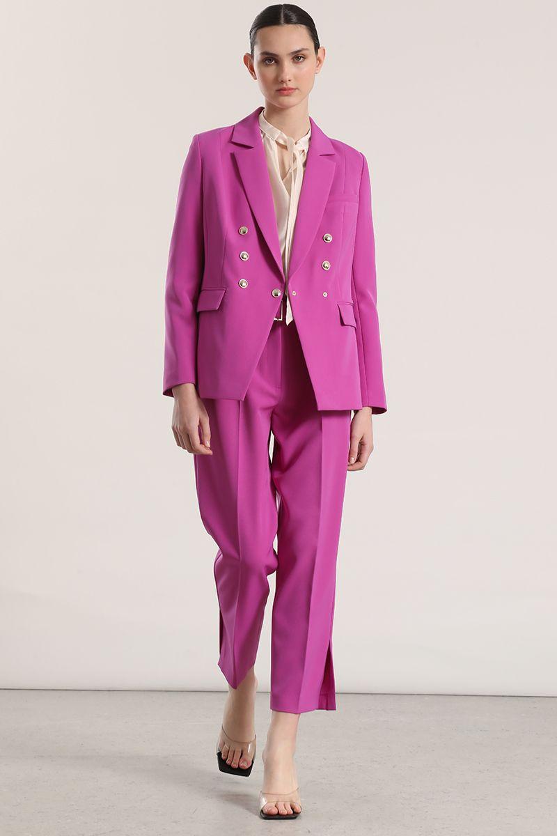 Blazer entallado mujer Liola violeta-5