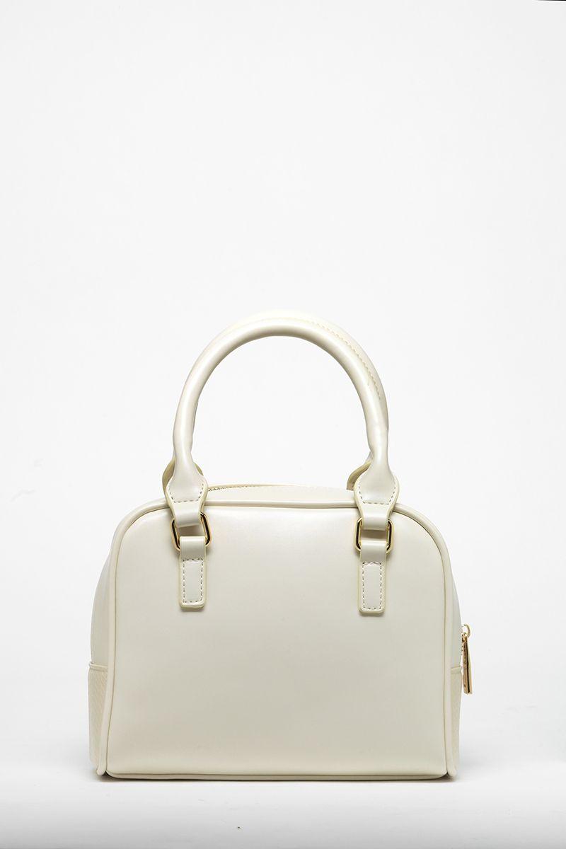 Cartera Efecto Cuero Mezcla Con Piton, Crudo Liola-3
