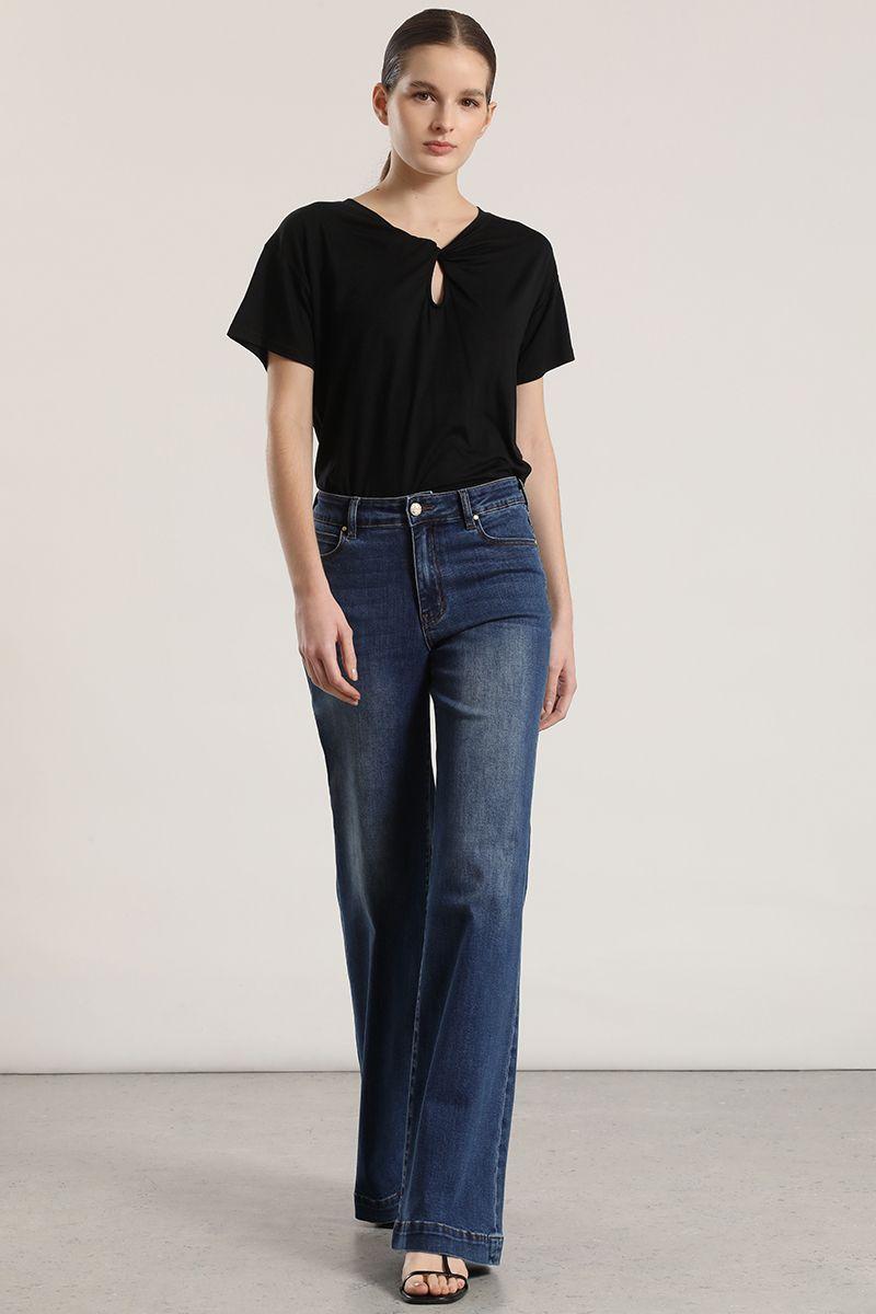 Jeans bootcut Liola mujer azul-0