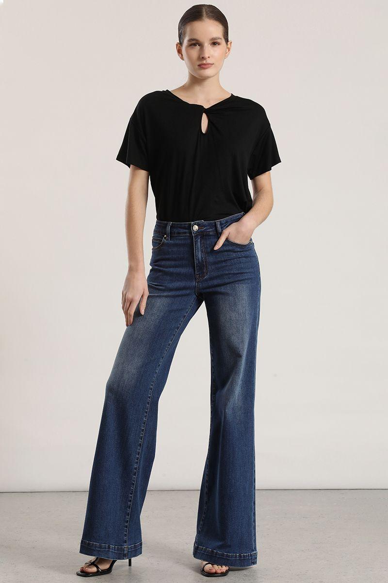 Jeans bootcut Liola mujer azul-1