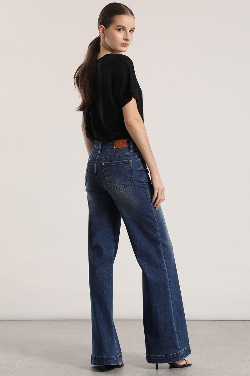 Jeans bootcut Liola mujer azul-3