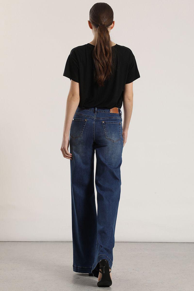 Jeans bootcut Liola mujer azul-4