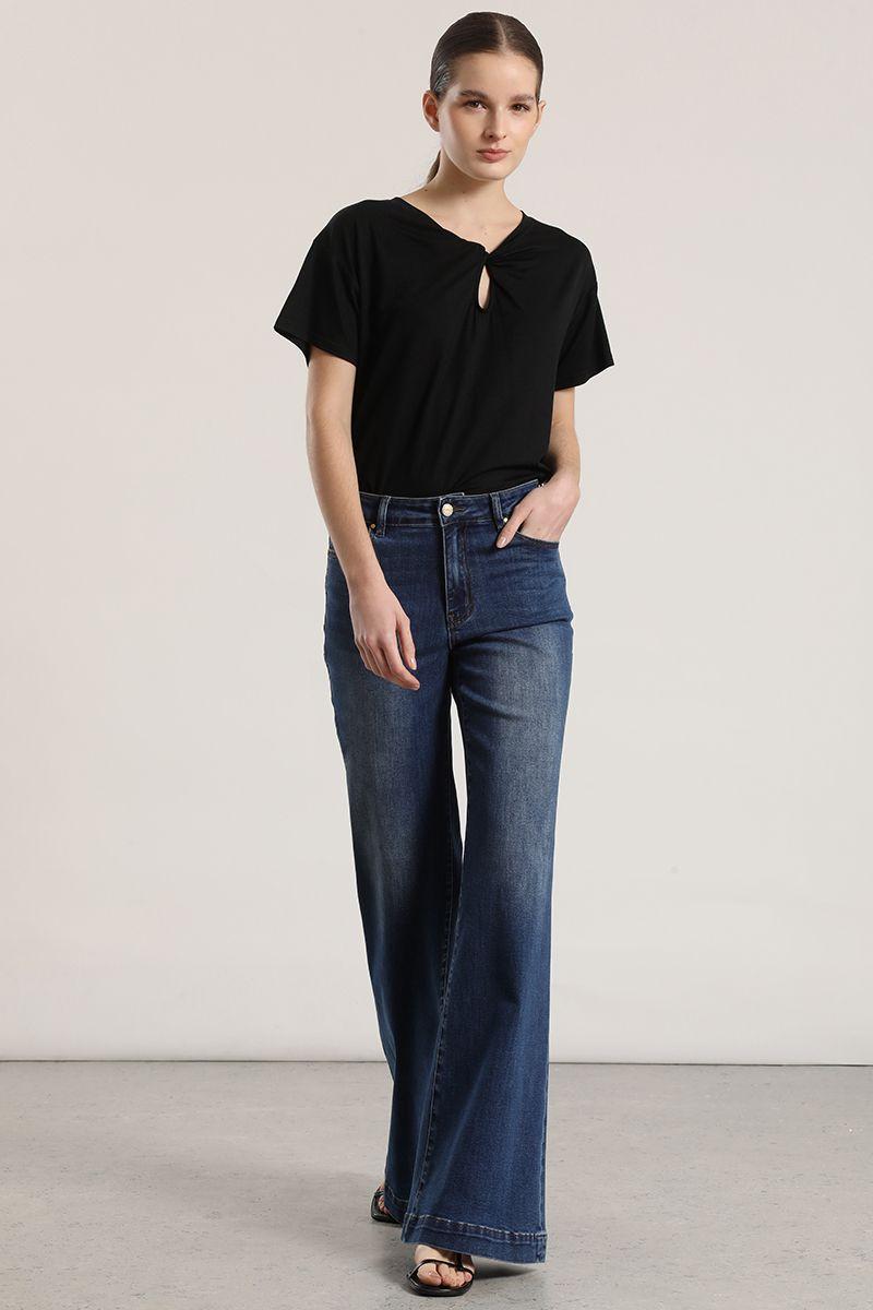 Jeans bootcut Liola mujer azul-5