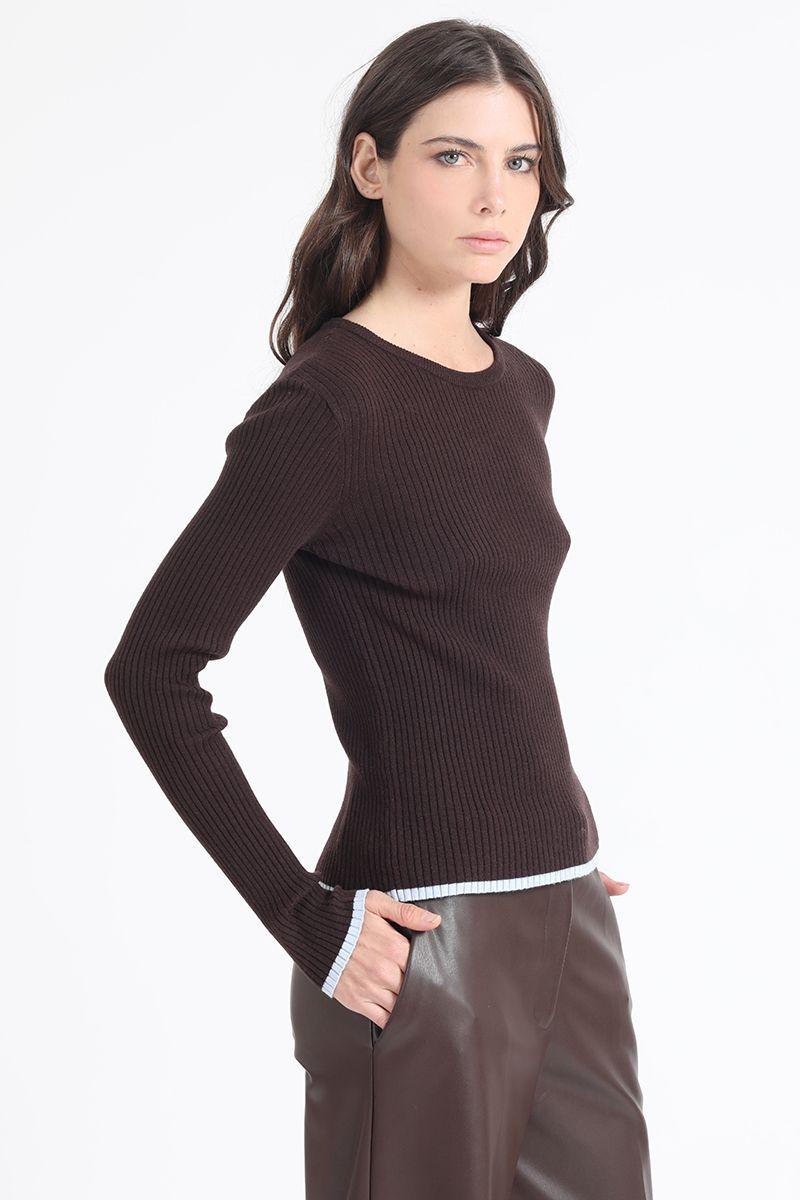 Tejido Punto Basico, Chocolate Liola-2