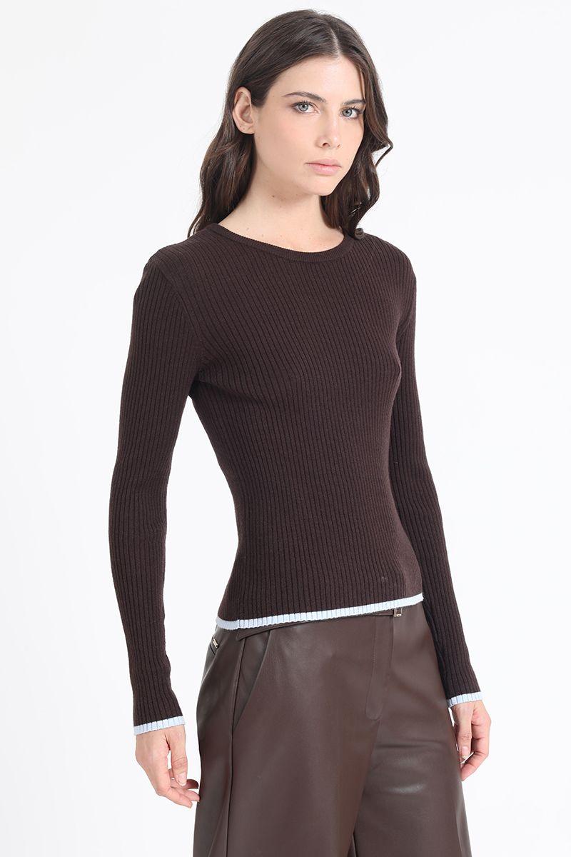 Tejido Punto Basico, Chocolate Liola-3