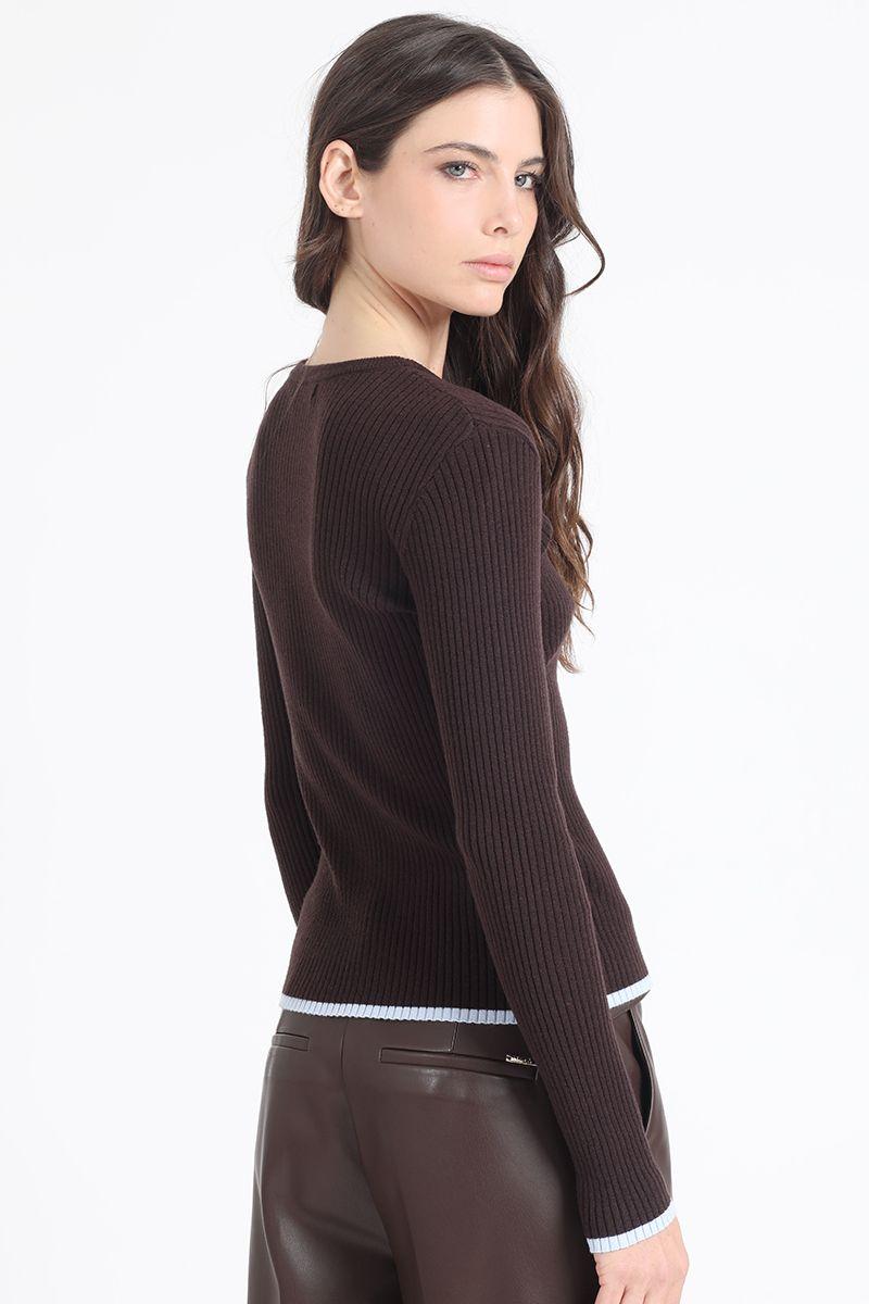 Tejido Punto Basico, Chocolate Liola-4