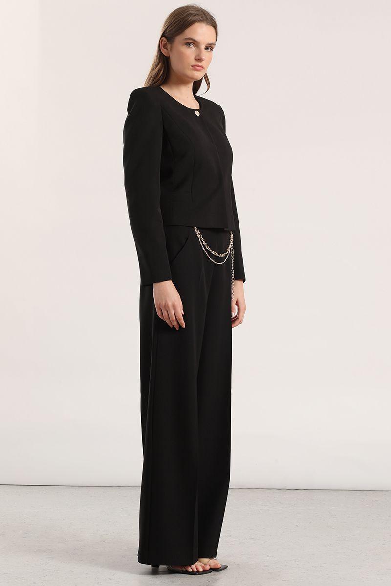 Chaqueta corta Liola mujer negro-1