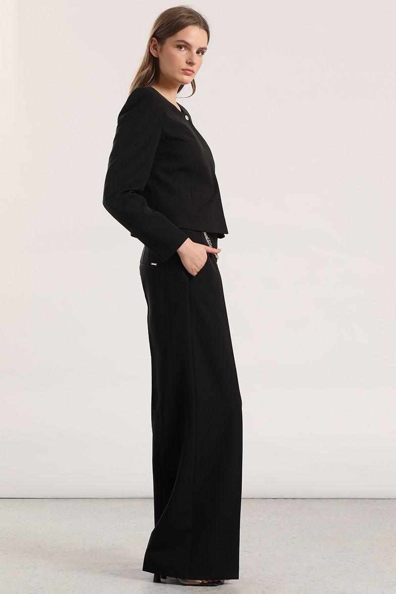 Chaqueta corta Liola mujer negro-3