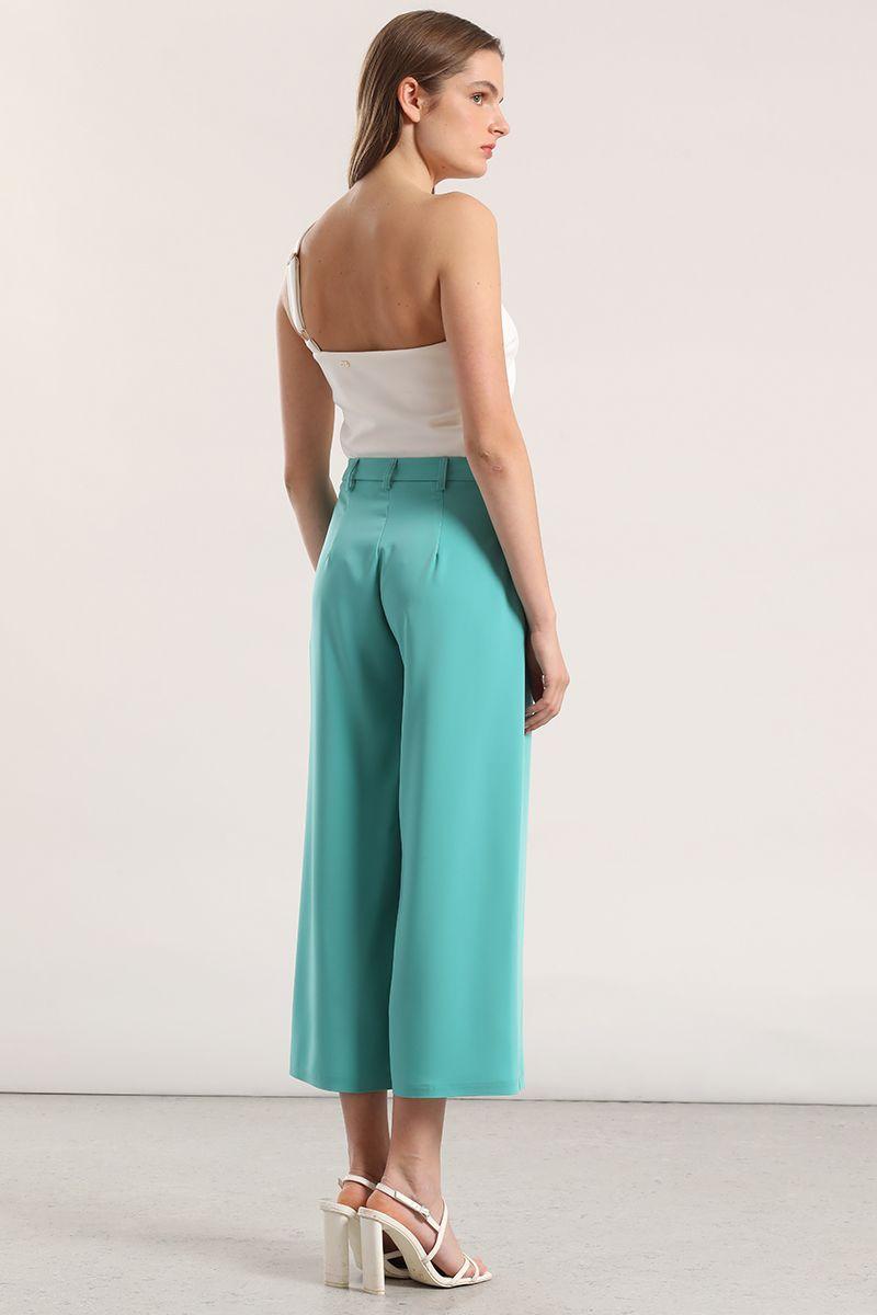 Pantalón sastre liola mujer turquesa-5