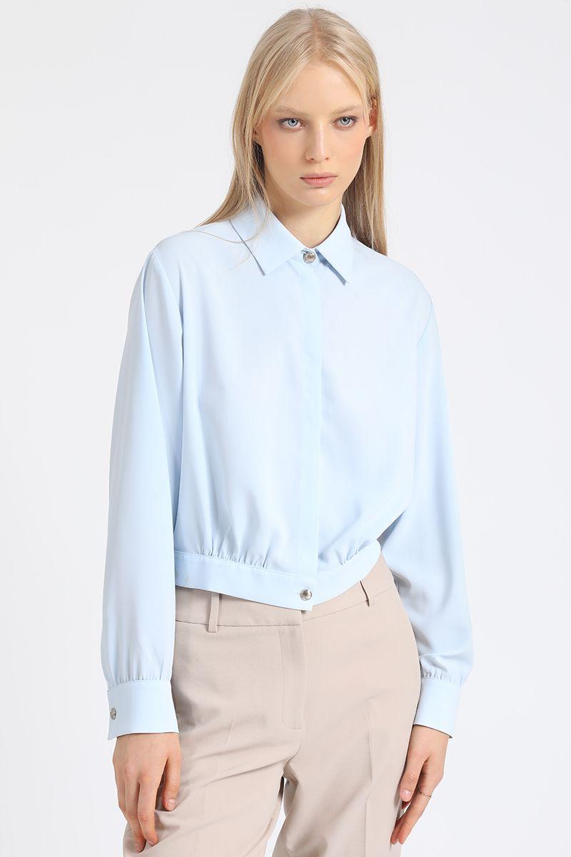 Blusa Crop, Celeste Liola-0