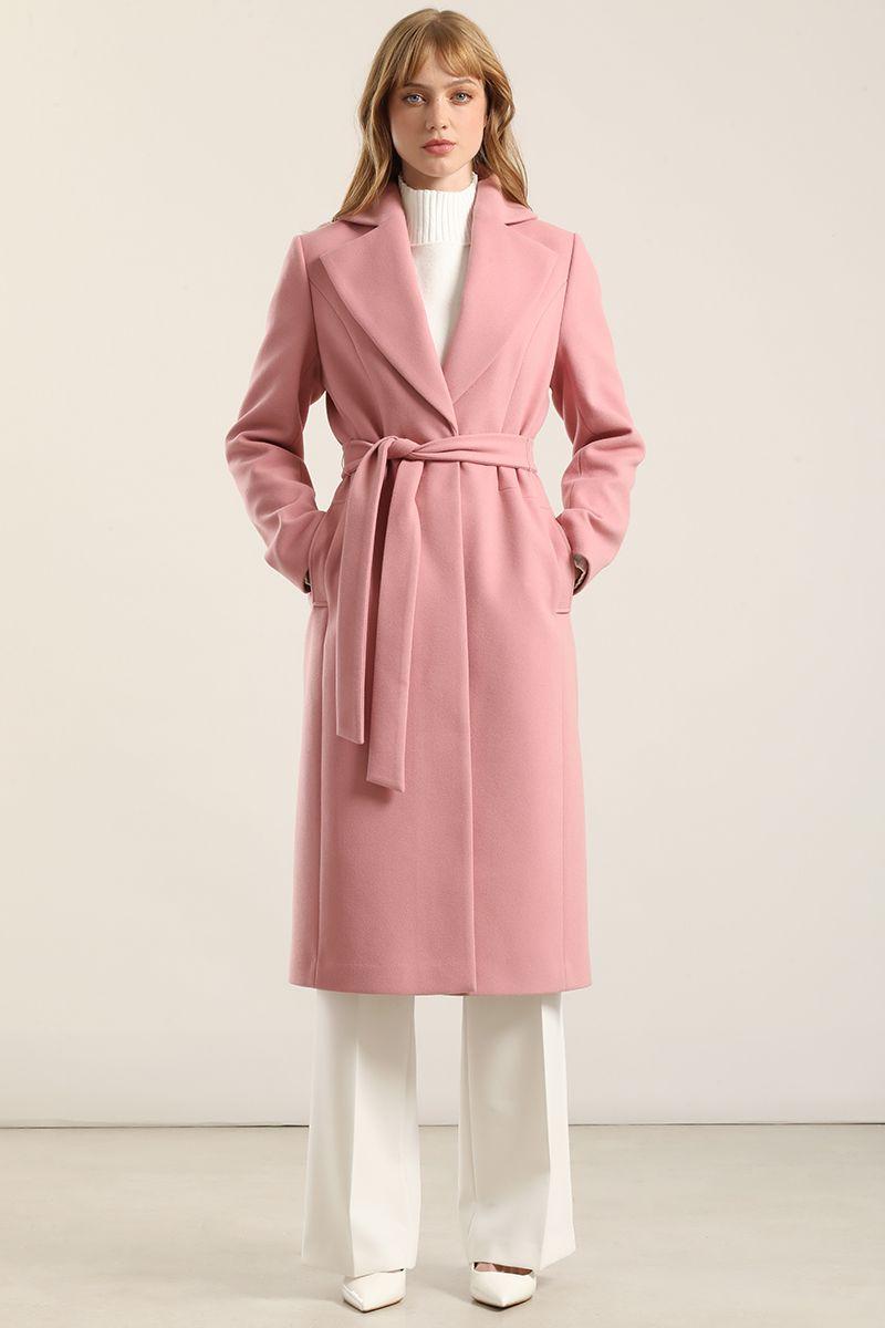 Abrigo Largo Basico, Muflon Rosa Liola-0