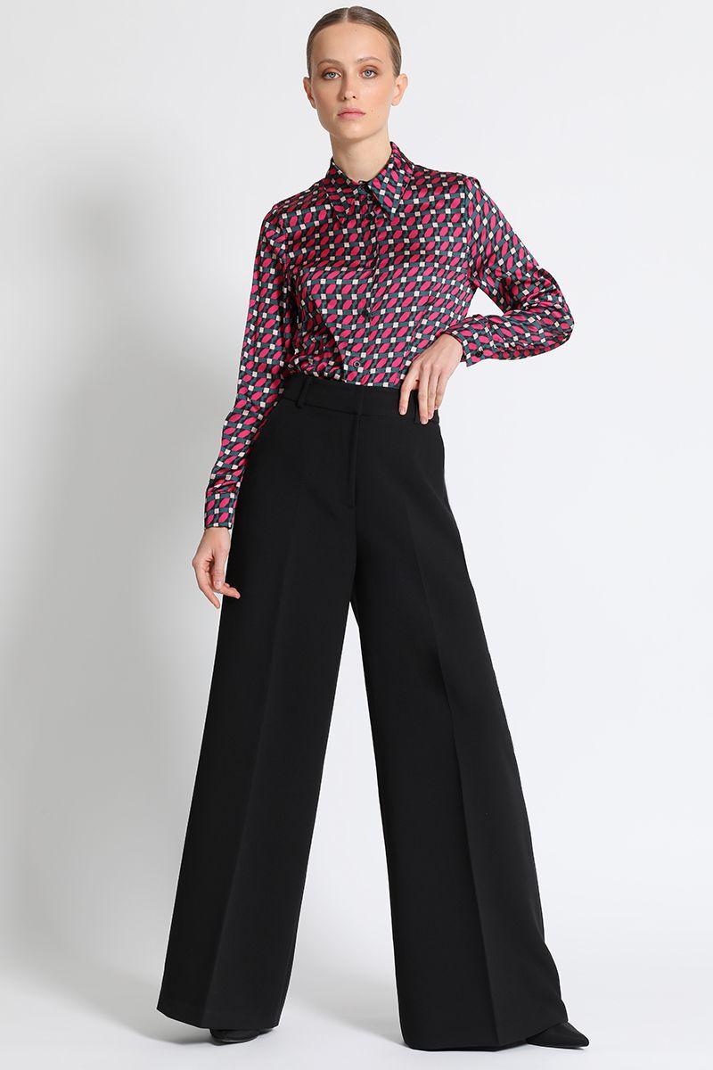 Pantalón Amplio Mujer Negro Liola-1