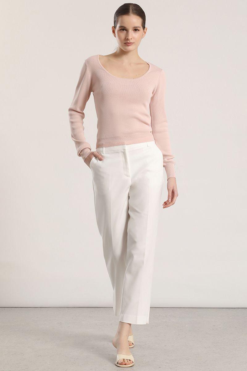 Sweater básico Liola mujer rosa-1