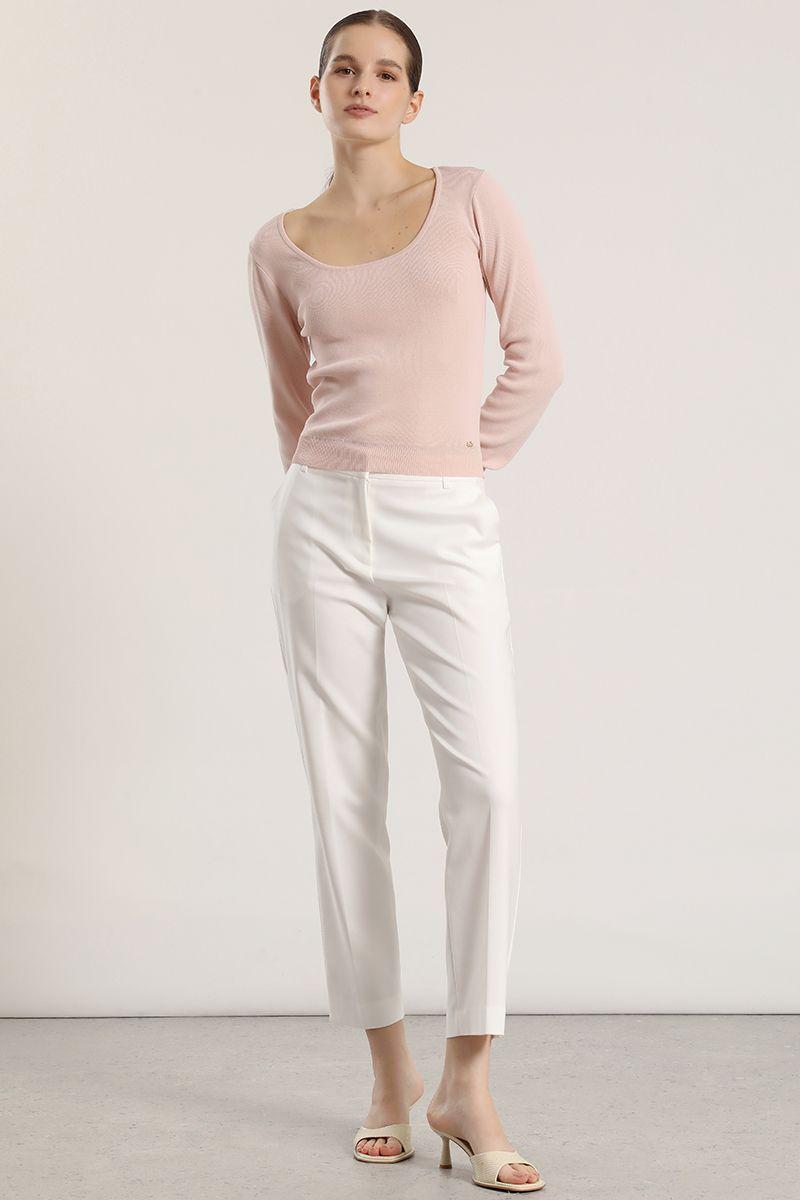 Sweater básico Liola mujer rosa-5