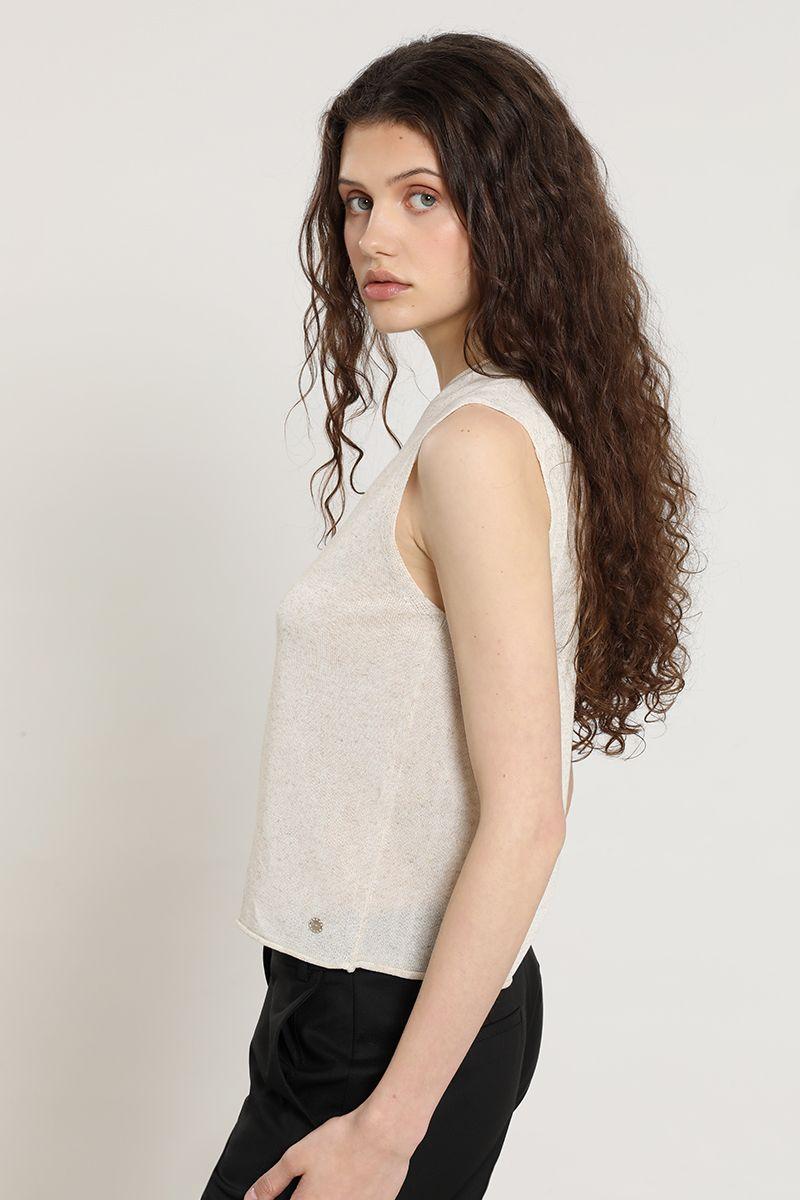 Cardigan punto, beige Liola-2