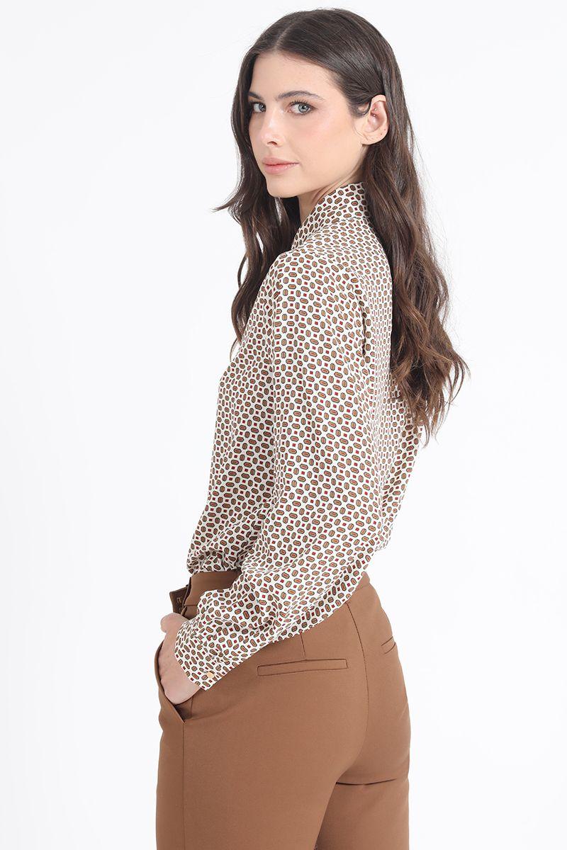 Blusa Estampada Micro Retro, Crudo Liola-2