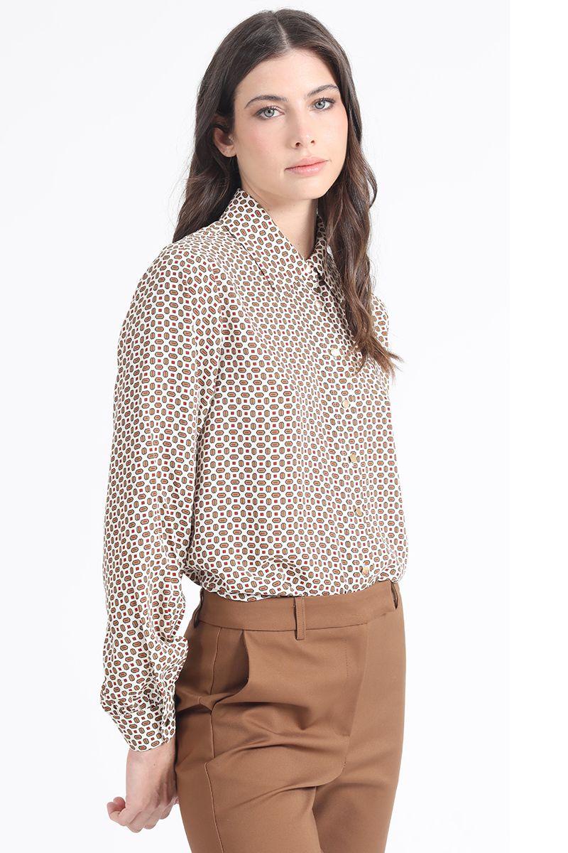 Blusa Estampada Micro Retro, Crudo Liola-5