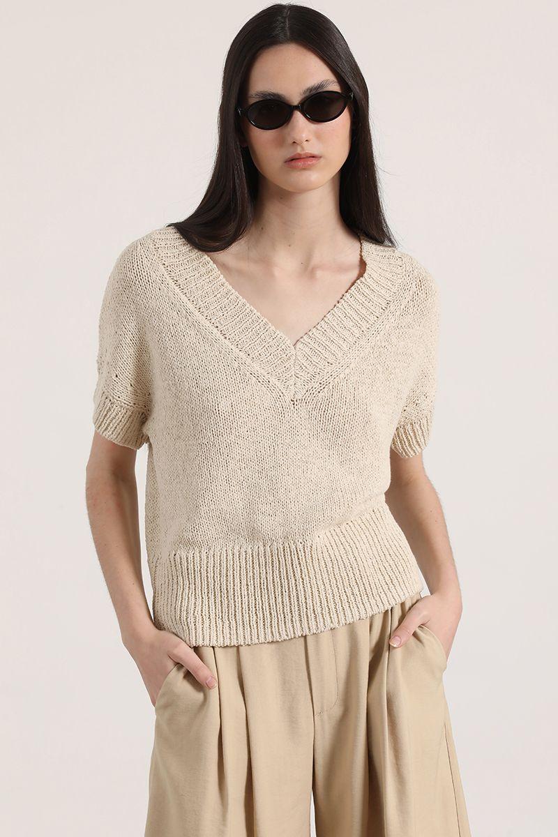 Tejido trenzado Liola mujer crudo-0