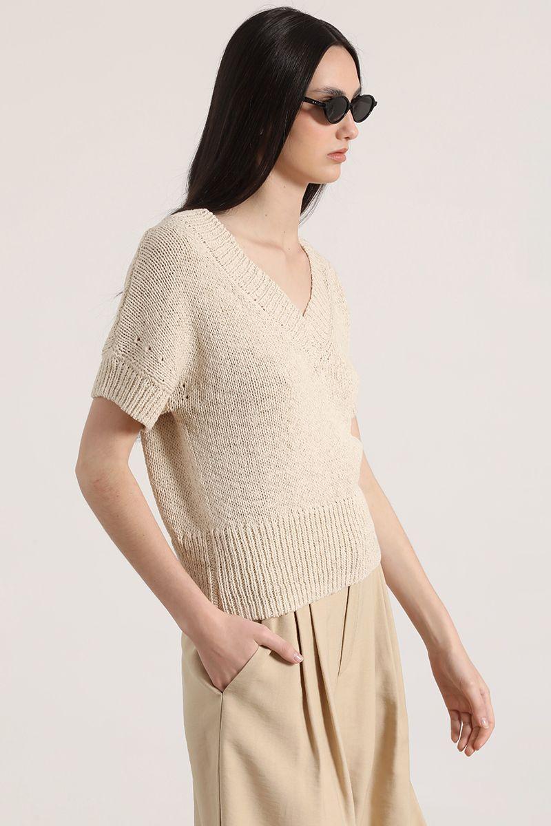 Tejido trenzado Liola mujer crudo-5