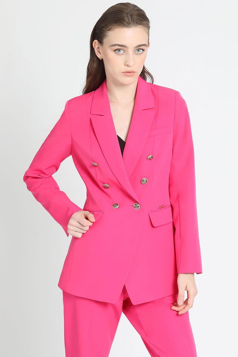 Blazer Cruzado Fucsia Liola-1