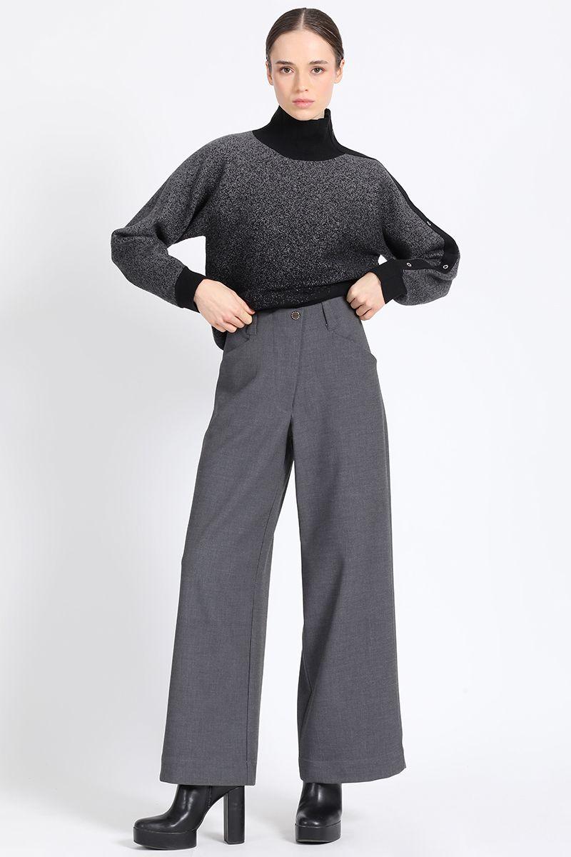 Tejido Punto Degrade Con Hilo Metalizado, Negro Liola-2