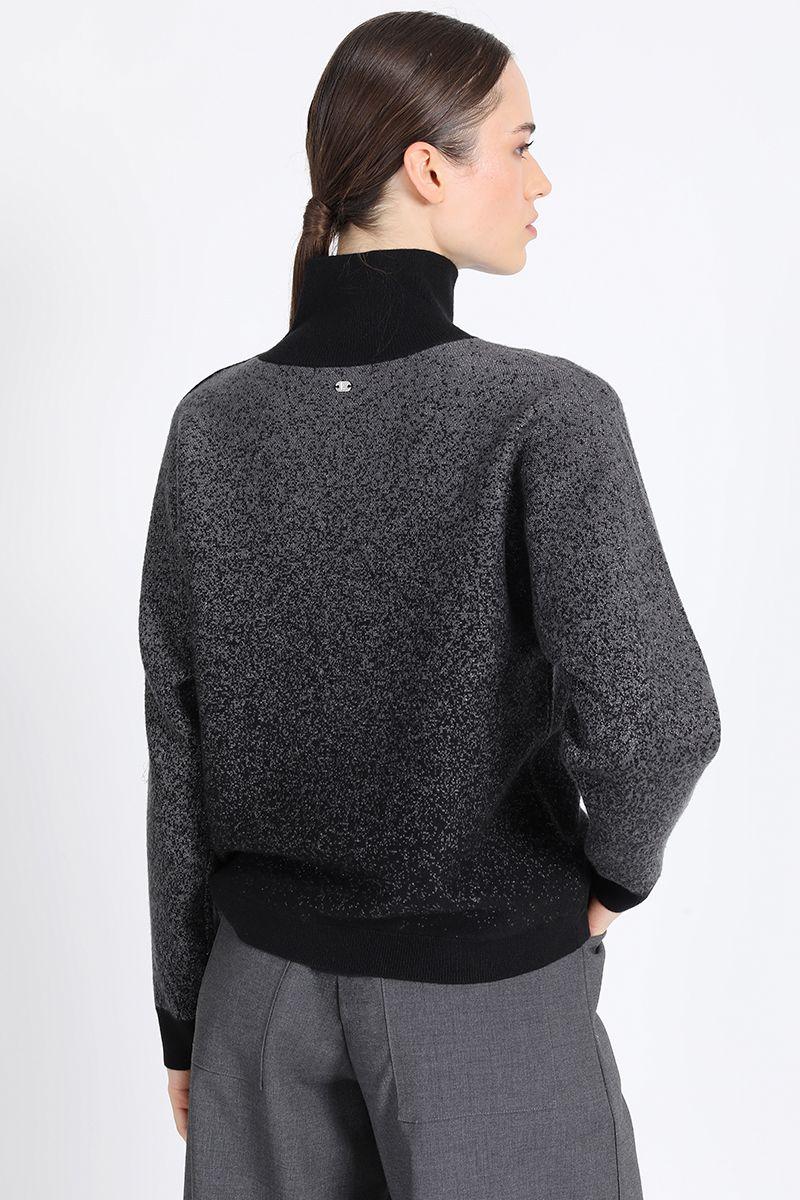 Tejido Punto Degrade Con Hilo Metalizado, Negro Liola-4