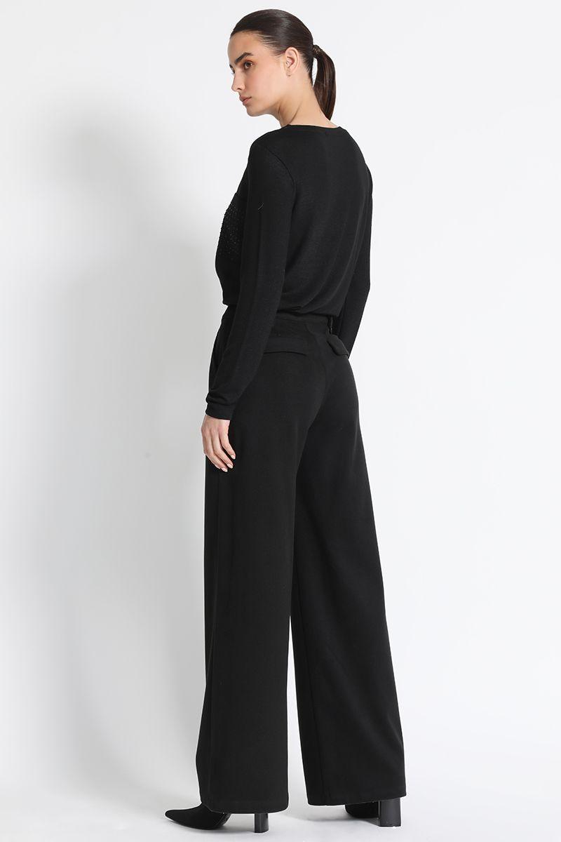Pantalón Ancho Mujer Negro Liola-3