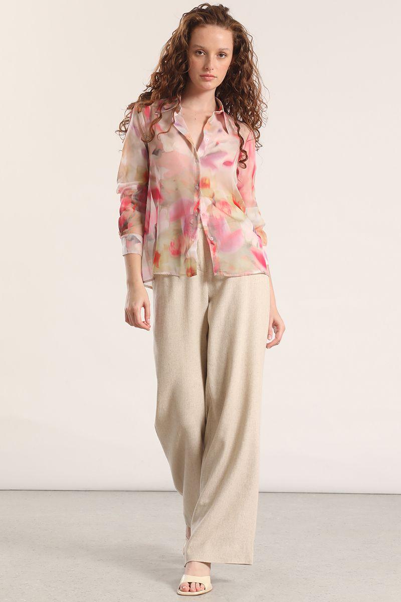 Blusa semitransparente acuarela liola mujer rosa-1