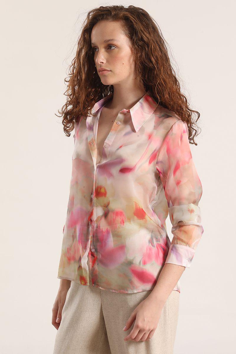 Blusa semitransparente acuarela liola mujer rosa-5
