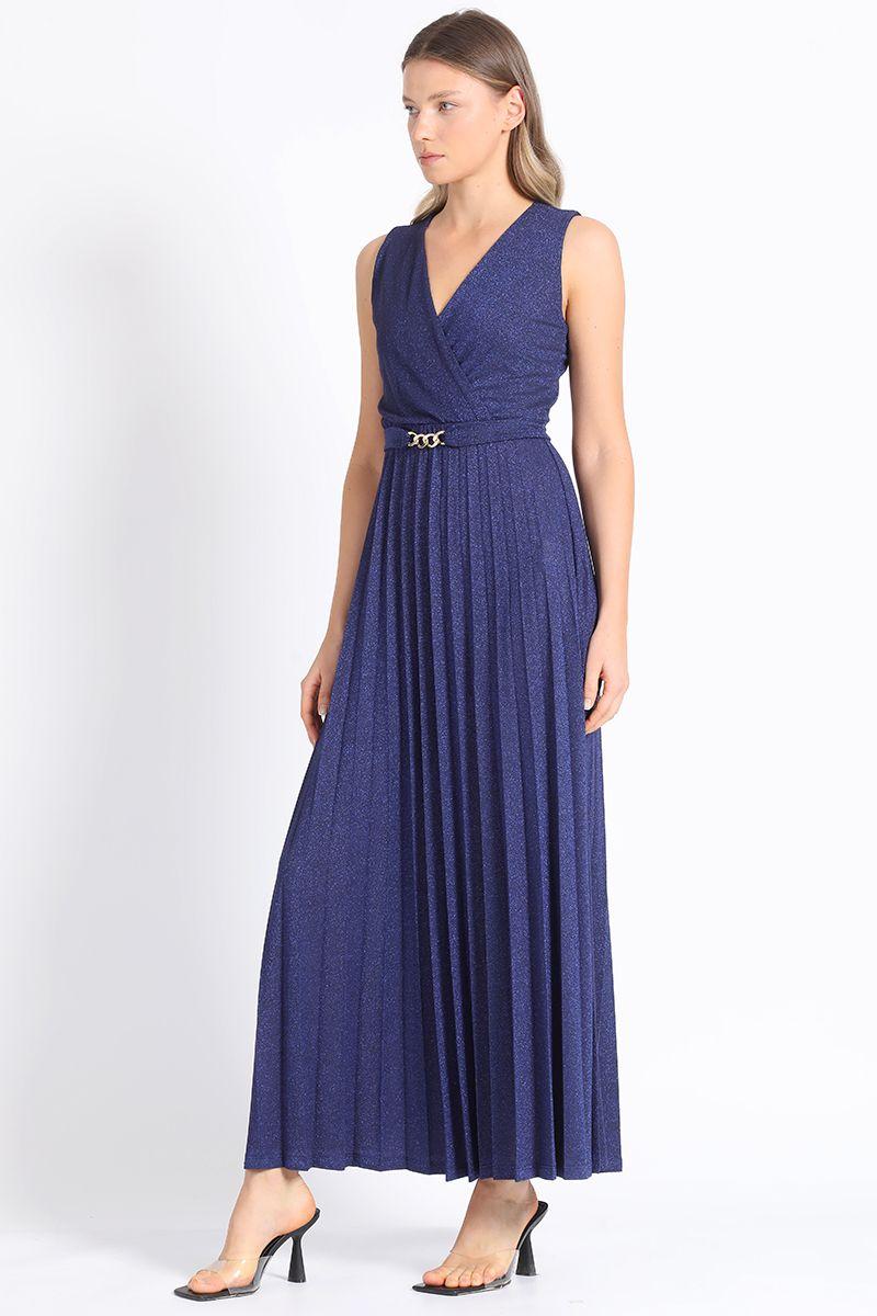 Vestido Maxi Azul Liola-0