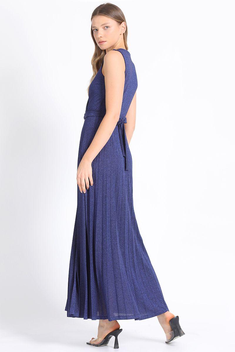 Vestido Maxi Azul Liola-4