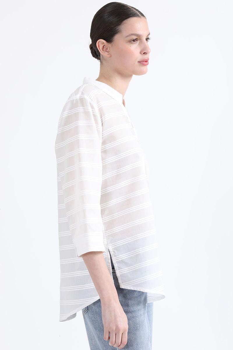 Blusa Algodón Fantasia, Crudo, Colección Italia Liola-3