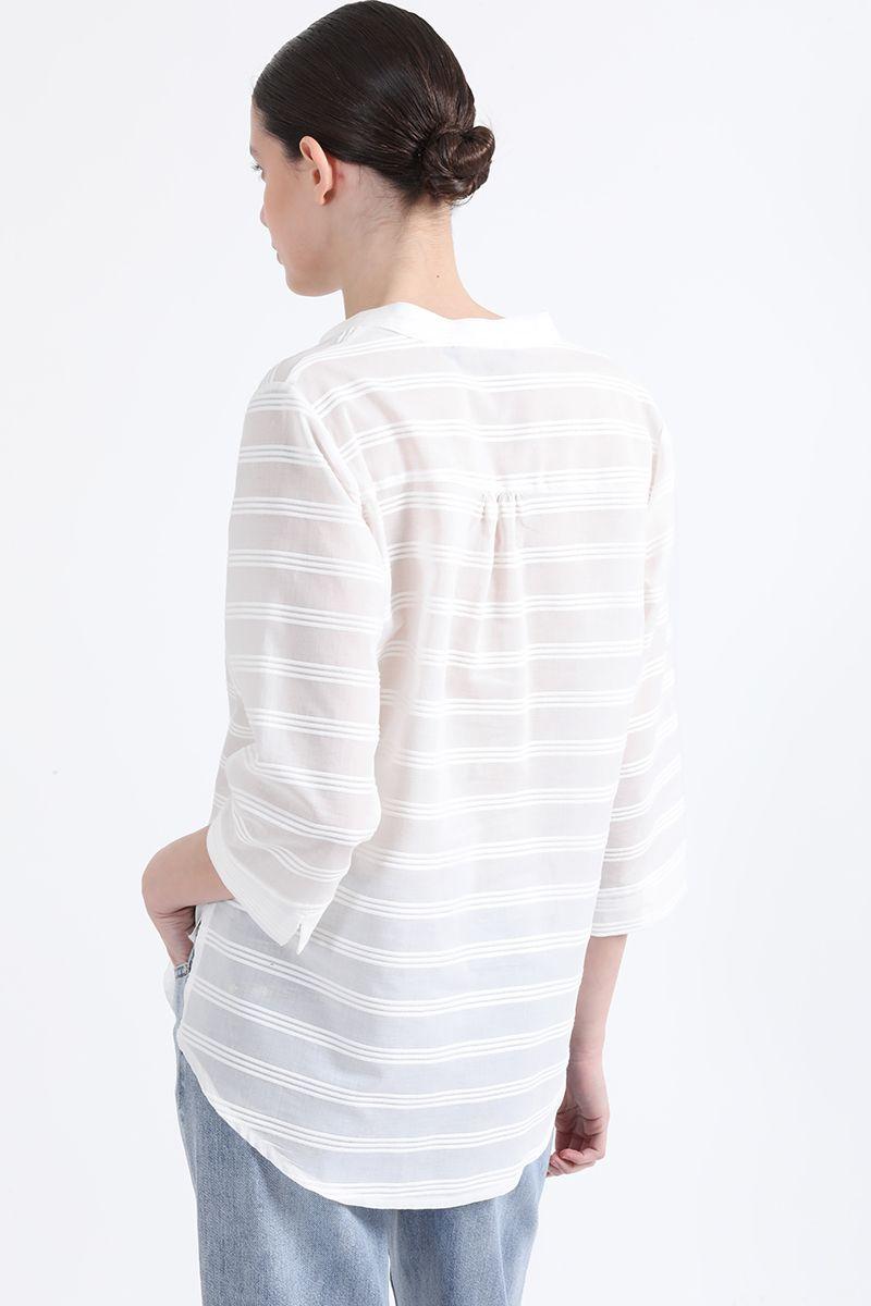 Blusa Algodón Fantasia, Crudo, Colección Italia Liola-4