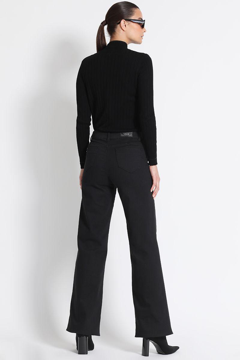 Jeans Tiro Medio Negro Liola-2
