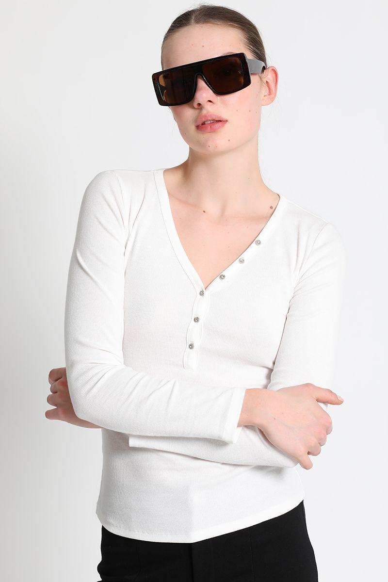 Polera Algodon Blanco Liola-4