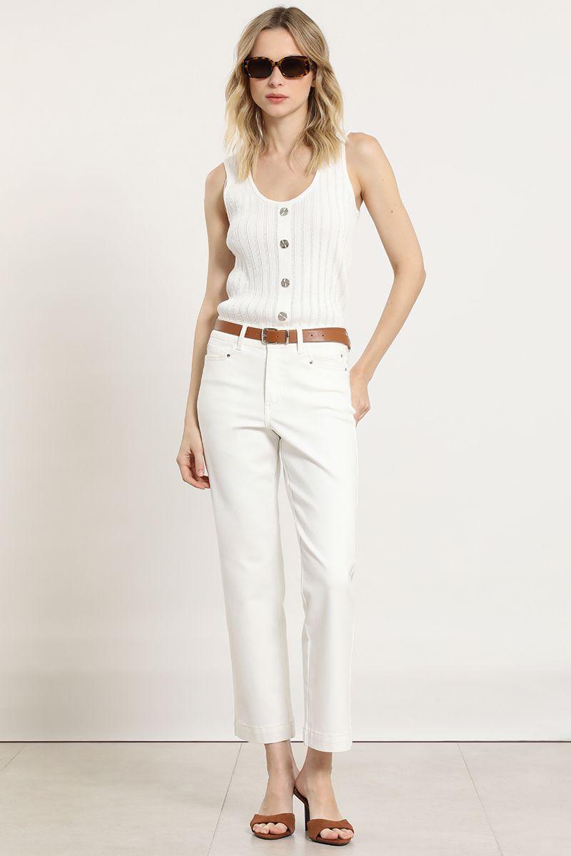 Jeans color, slim, crudo Liola-2