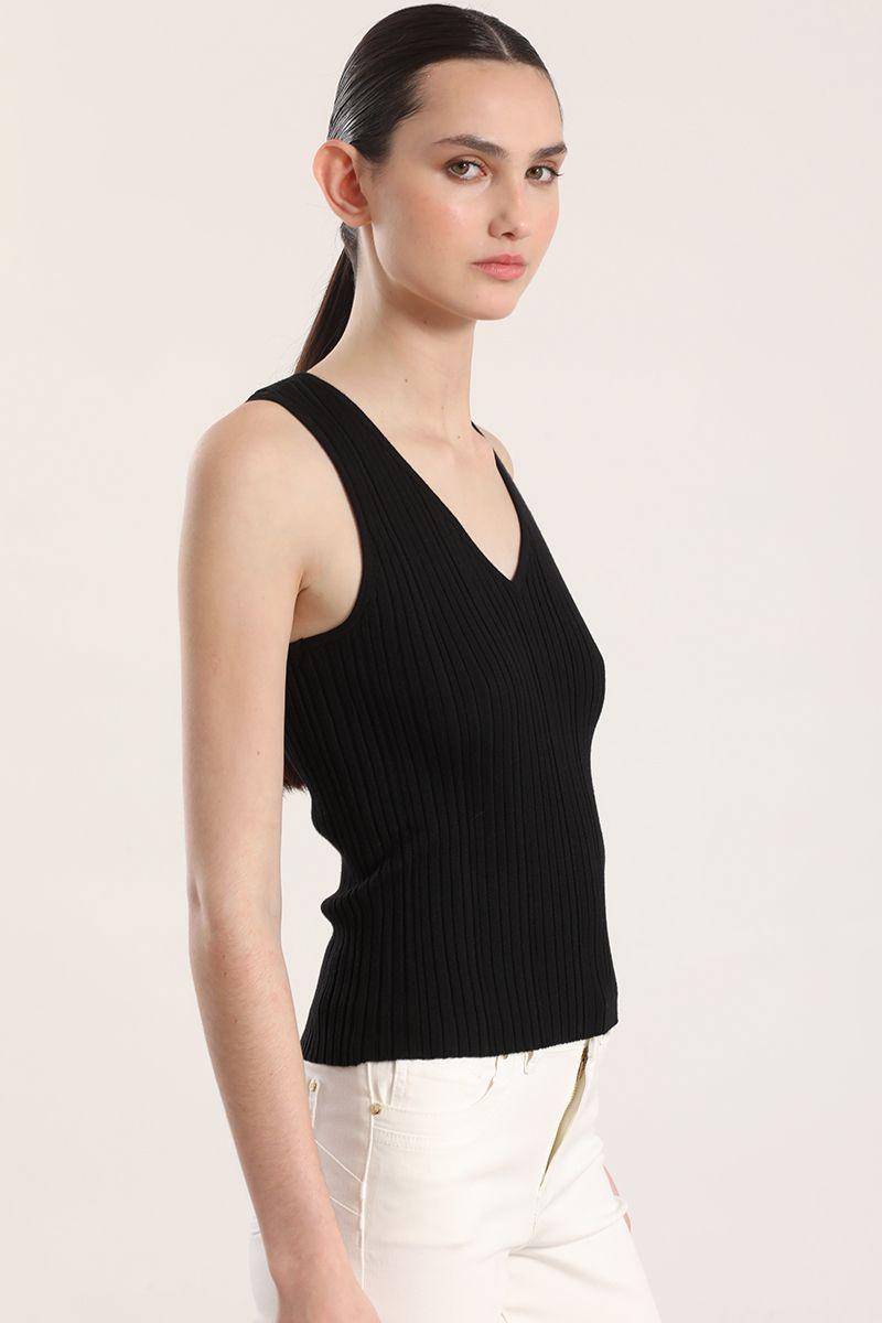 Top tejido lurex Liola mujer negro-5