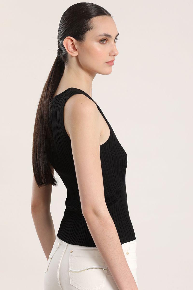 Top tejido lurex Liola mujer negro-7