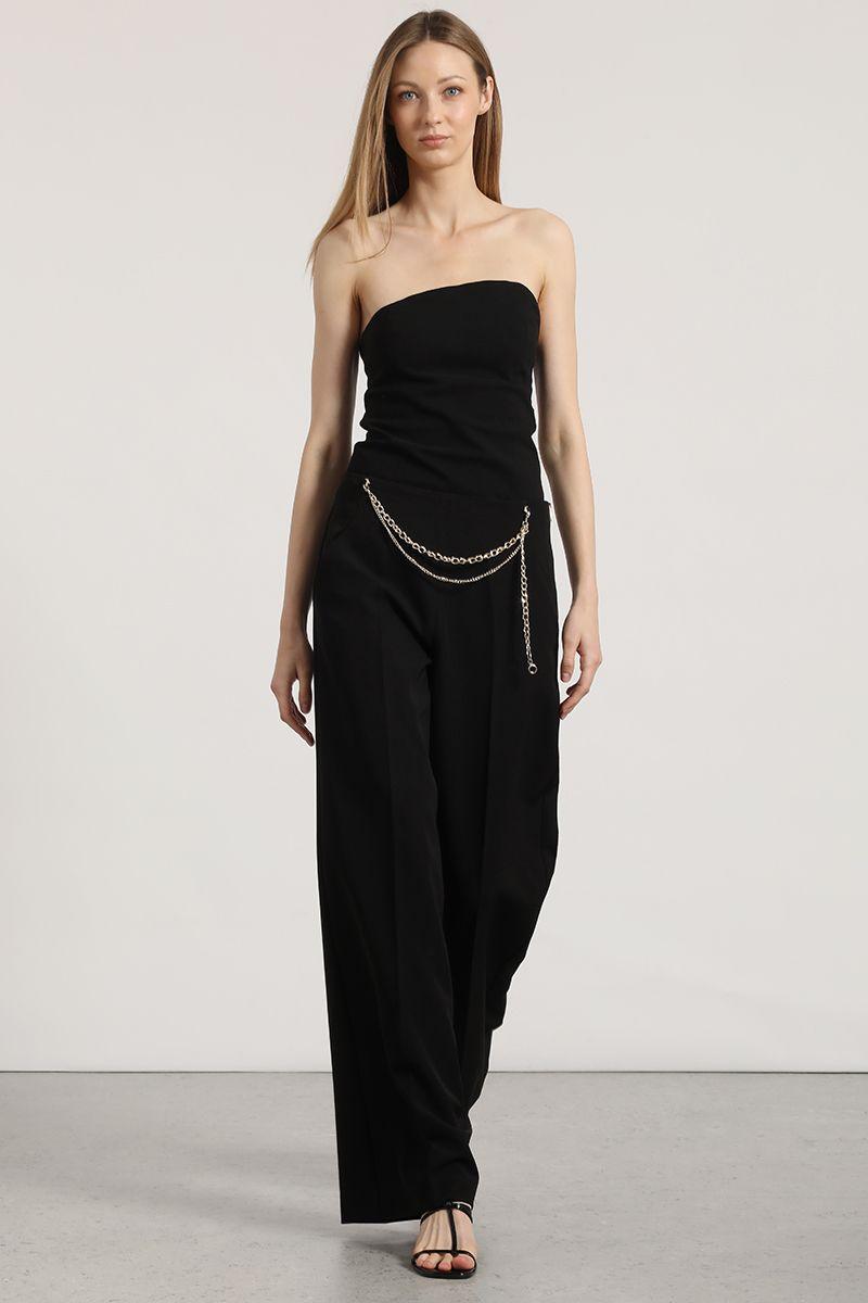 Top strapless Liola mujer negro-2