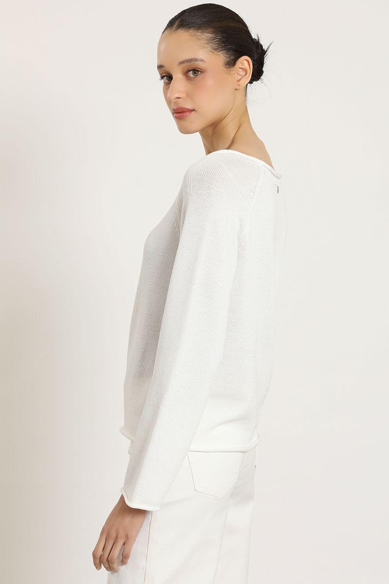 Sweater punto basico, crudo Liola-4