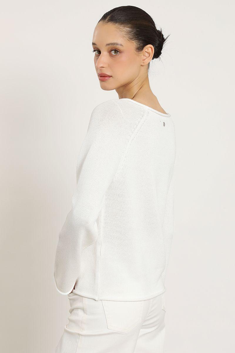 Sweater punto basico, crudo Liola-5